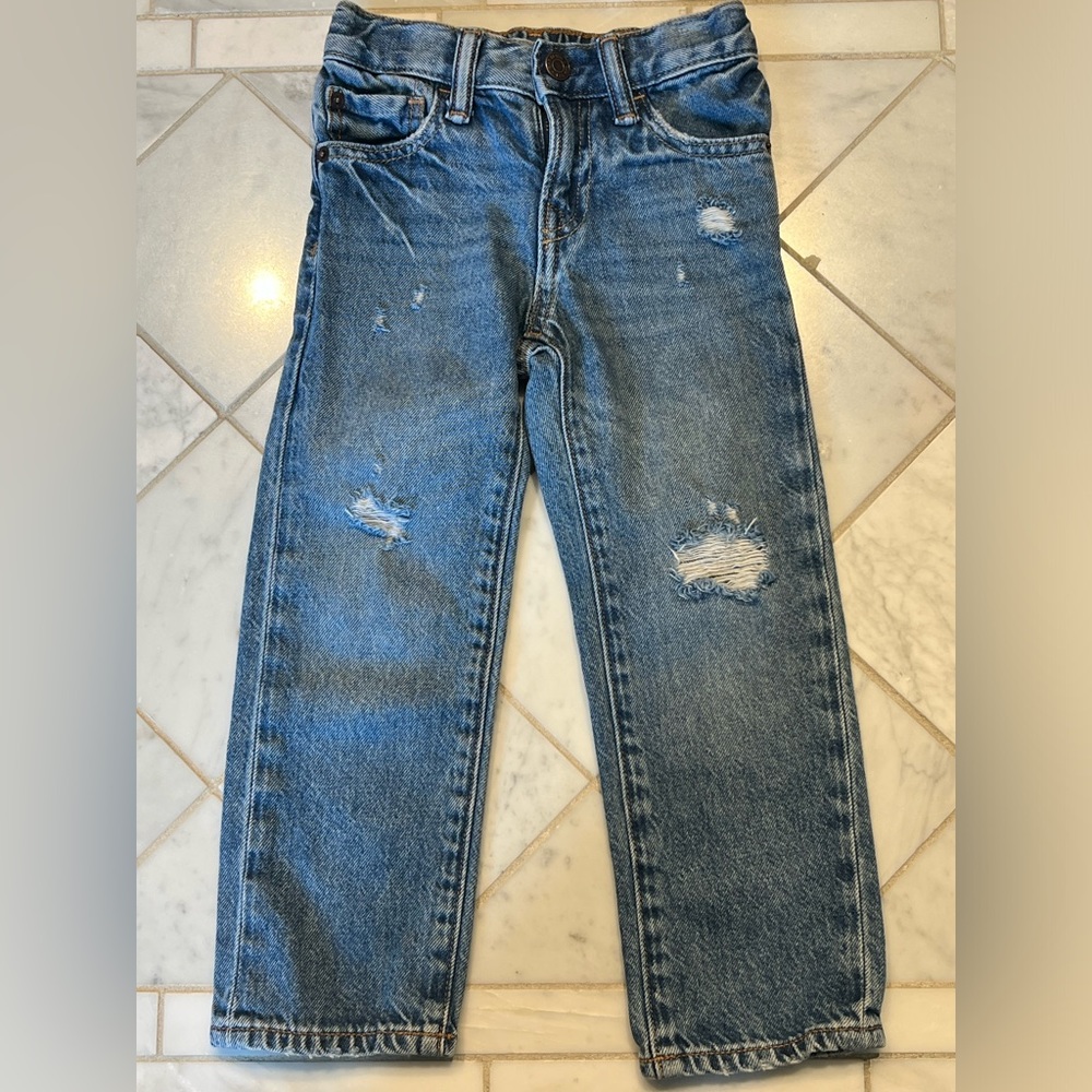 GAP Distressed Jeans toddler boys size 4T, blue
